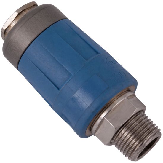 GAV Safety Quick Coupler 3/8 M Packaged Two Stage Release